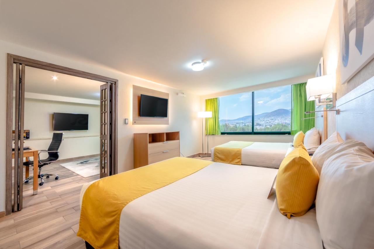 La Joya Pachuca Ξενοδοχείο Εξωτερικό φωτογραφία A typical hotel room at the hotel